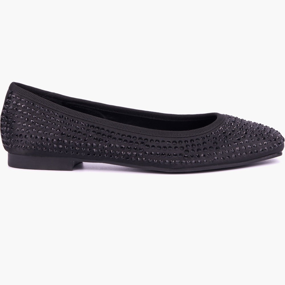 New York & Company Black Studded Ballet Flat - Picture 4 of 7